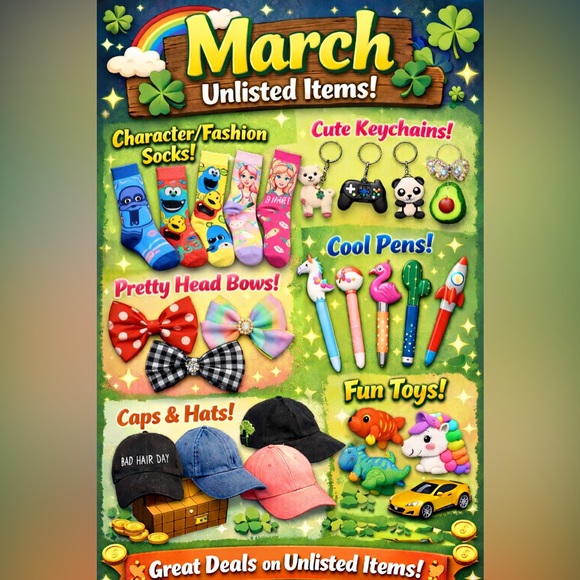 Accessories - March Unlisted Items 1-100